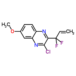 3-Chloro-2-(1,1-difluoro-2-propen-1-yl)-6-methoxyquinoxaline结构式