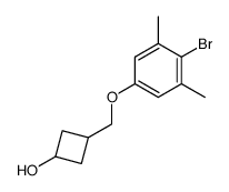 3-((4-bromo-3,5-dimethylphenoxy)methyl)cyclobutanol Structure
