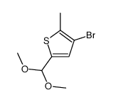 3-bromo-5-(dimethoxymethyl)-2-methylthiophene结构式