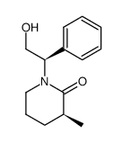 (1'R,3S)-(-)-1-(2'-hydroxy-1'-phenylethyl)-3-methylpiperidin-2-one结构式