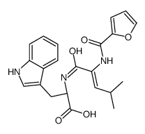 N-(2-furoyl)-alpha,beta-didehydroleucyl-tryptophan Structure