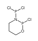 2-chloro-3-dichlorophosphananyl-1,3,2-oxazaphosphorinane结构式