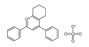 2,4-diphenyl-5,6,7,8-tetrahydrochromen-1-ium,perchlorate结构式