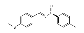 (SS)-(-)-N-(p-methylthiobenzylidene)-p-toluenesulfinamide结构式