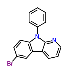 6-Bromo-9-phenyl-9H-pyrido[2,3-b]indole Structure