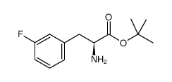 (s)-3-(3'-fluorophenyl)alanine t-butyl ester Structure