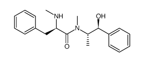 (S,S)-pseudoephedrine N-methyl-D-phenylalaninamide结构式