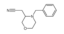 4-BENZYL-3-CYANOMETHYLMORPHOLINE structure