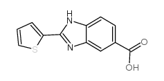 2-THIOPHEN-2-YL-1H-BENZOIMIDAZOLE-5-CARBOXYLIC ACID Structure