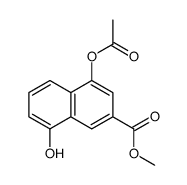 Methyl 4-acetoxy-8-hydroxy-2-naphthoate Structure