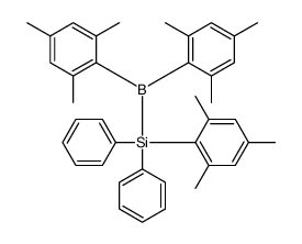 bis(2,4,6-trimethylphenyl)boranyl-diphenyl-(2,4,6-trimethylphenyl)silane结构式