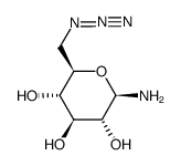 6-azido-1,6-dideoxy-β-D-glucopyranosylamine Structure