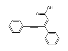 (Z)-3,5-diphenylpent-2-en-4-ynoic acid结构式