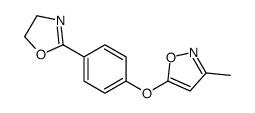 5-[4-(4,5-dihydro-1,3-oxazol-2-yl)phenoxy]-3-methyl-1,2-oxazole结构式