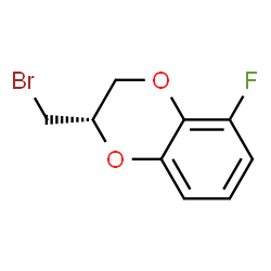 (S)-2-(broMoMethyl)-5-fluoro-2,3-dihydrobenzo[b][1,4]dioxine Structure