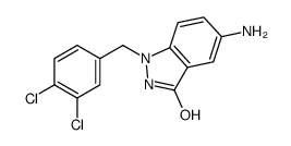 5-amino-1-[(3,4-dichlorophenyl)methyl]-2H-indazol-3-one Structure