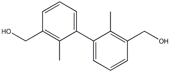 (2,2'-dimethyl-[1,1'-biphenyl]-3,3'-diyl)dimethanol Structure