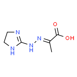 Propanoic acid, 2-[(4,5-dihydro-1H-imidazol-2-yl)hydrazono]- (9CI) Structure