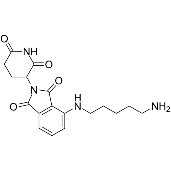 Thalidomide-NH-C5-NH2 structure