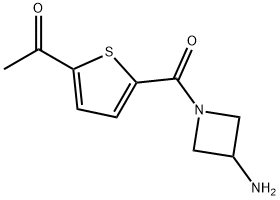 1-(5-(3-aminoazetidine-1-carbonyl)thiophen-2-yl)ethan-1-one Structure