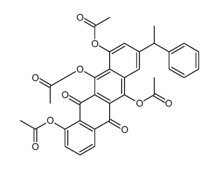 1,6,10,11-Tetrakis(acetyloxy)-8-(1-phenylethyl)-5,12-naphthacenedione结构式