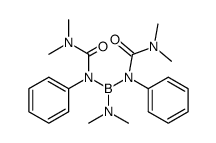 1,1'-((dimethylamino)boranediyl)bis(3,3-dimethyl-1-phenylurea)结构式