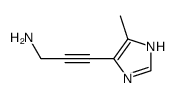 2-Propyn-1-amine, 3-(5-methyl-1H-imidazol-4-yl)- (9CI) structure