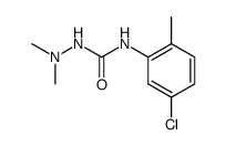 N-(5-chloro-2-methylphenyl)-2,2-dimethylhydrazinecarboxamide结构式
