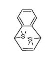 2,3-benzo-7,7,8,8-tetramethyl-7,8-disilabicyclo[2.2.2]octa-2,5-diene结构式