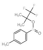 1-methyl-4-(1,1,1-trifluoro-2-methyl-propan-2-yl)oxysulfinyl-benzene structure