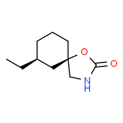 1-Oxa-3-azaspiro[4.5]decan-2-one,7-ethyl-,cis-(8CI) structure