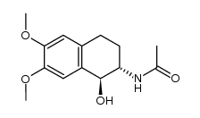 trans-2-Acetylamino-1-hydroxy-6,7-dimethoxy-1,2,3,4-tetrahydronaphthalen结构式