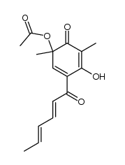 (+/-)-6-O-acetylsorbicillinol结构式