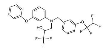 (2RS)-3-[(3-phenoxyphenyl)[[3-(1,1,2,2-tetrafluoroethoxy)phenyl]methyl]amino]-1,1,1-trifluoro-2-propanol结构式