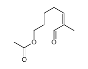 (6-methyl-7-oxohept-5-enyl) acetate Structure