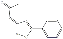 1-(5-Phenyl-3H-1,2-dithiol-3-ylidene)-2-propanone结构式