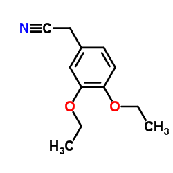2-(3,4-二乙氧基苯基)乙腈结构式