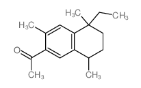 Ethanone,1-(5-ethyl-5,6,7,8-tetrahydro-3,5,8-trimethyl-2-naphthalenyl)- Structure