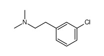 2-(3-chlorophenyl)-N,N-dimethylethanamine Structure