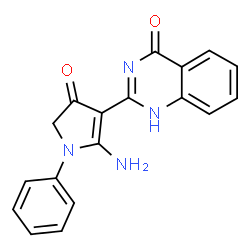 2-(2-amino-4-oxo-1-phenyl-4,5-dihydro-1H-pyrrol-3-yl)-4(3H)-quinazolinone Structure