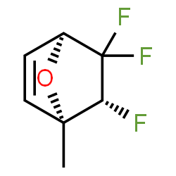 7-Oxabicyclo[2.2.1]hept-2-ene,5,5,6-trifluoro-1-methyl-,(1R,4S,6R)-rel-(9CI)结构式