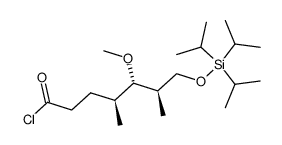 (4S,5S,6R)-5-methoxy-4,6-dimethyl-7-((triisopropylsilyl)oxy)heptanoyl chloride Structure