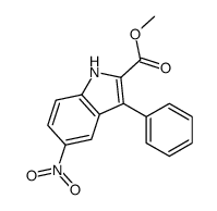 methyl 5-nitro-3-phenyl-1H-indole-2-carboxylate structure