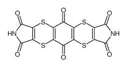 benzo[1'',2'':5,6:4'',5'':5',6']bis[1,4]dithiino[2,3-c:2',3'-c']dipyrrole-1,3,5,7,9,11-hexaone Structure