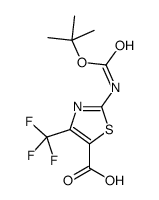 2-[(TERT-BUTOXYCARBONYL)AMINO]-4-(TRIFLUOROMETHYL)-1,3-THIAZOLE-5-CARBOXYLIC ACID picture