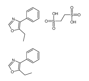 ethane-1,2-disulfonic acid,5-ethyl-4-phenyl-1,3-oxazole结构式