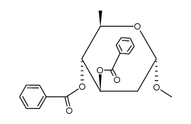 Methyl 3,4-di-O-benzoyl-2,6-dideoxy-α-D-arabino-hexopyranoside Structure