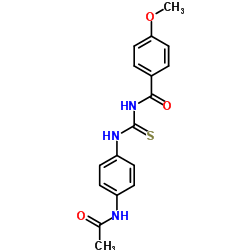 N-[(4-Acetamidophenyl)carbamothioyl]-4-methoxybenzamide Structure