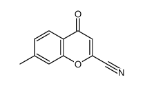 7-methyl-4-oxo-4H-1-Benzopyran-2-carbonitrile Structure