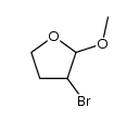 3-bromo-2-methoxy-tetrahydrofuran Structure